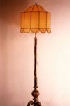 Secesní stojací lampa - mosaz, výška 200 cm