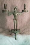 Kopie gotického svícnu, soukromá sbírka - bronz (výška 260 mm)