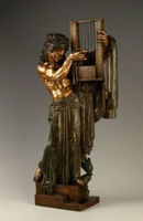 Orfeus (J. Horejc) bronzová plastika výška 74 cm