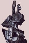 Cellista (autor - O. Gutfreund) - bronz, výška 47,5 cm