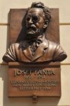 Pamětní deska věnovaná Josefu Fantovi (autor - Z. Preclík) - bronz, 60 x 86 cm