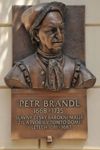 Pamětní deska věnovaná Petru Brandlovi (autor - Z. Preclík) - bronz, 60 x 86 cm