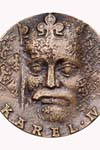 Karel IV (autor - M. Vitanovský) - bronz, průměr 20 cm